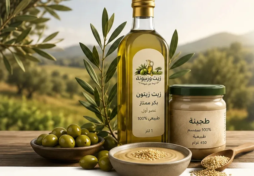 زيت الزيتون البكر المعصور على البارد